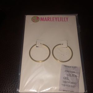 Marley Lily Gold Hoop Earings! Great gift with packaging!